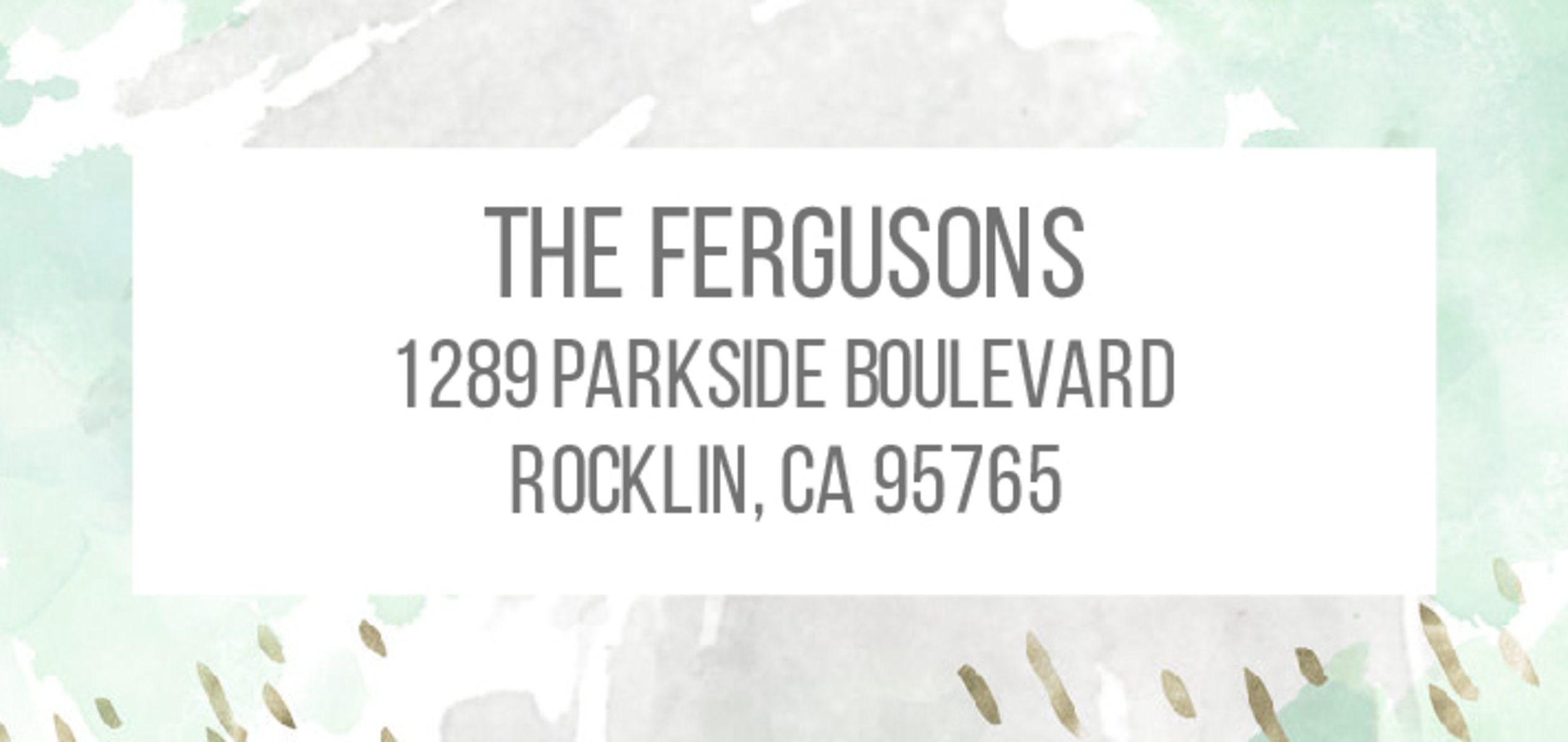 Hand-painted Announcement