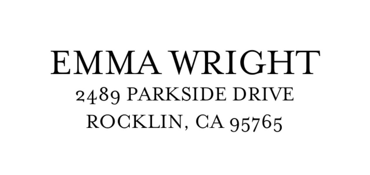 Elegant Font Wedding Address Labels