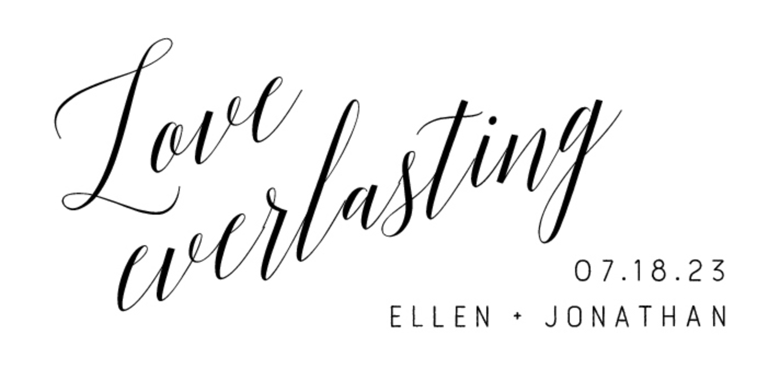 Elegant White Wedding Script