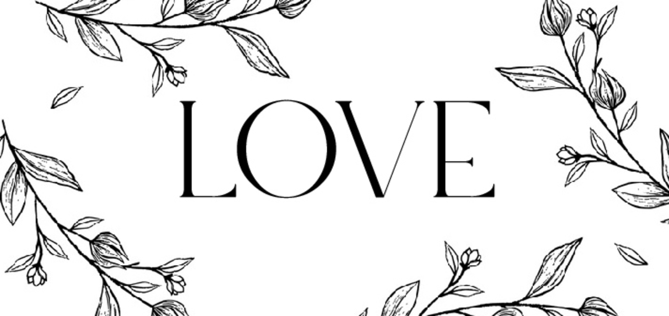 Outlined Floral Wedding