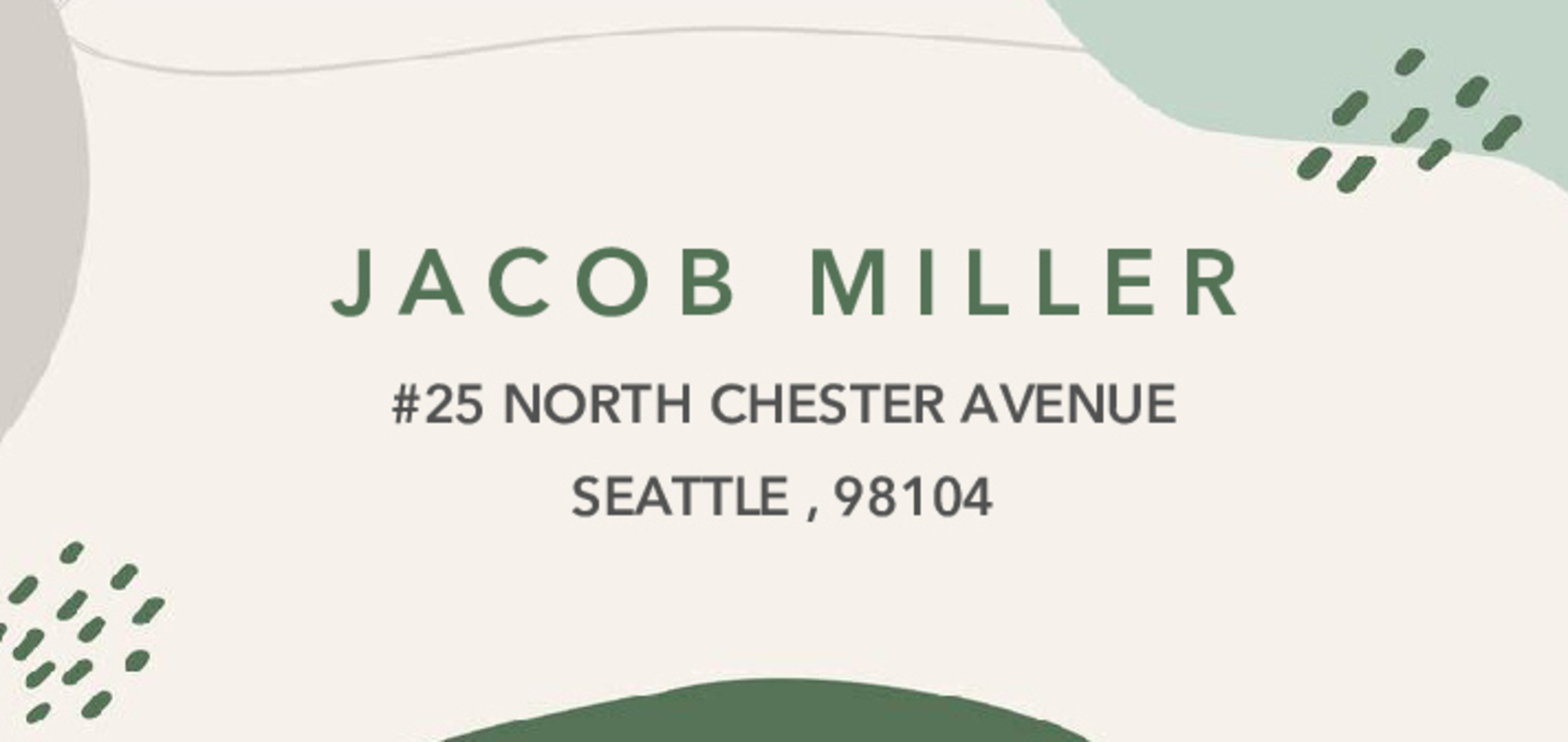 Organic Abstract Graduation Announcement