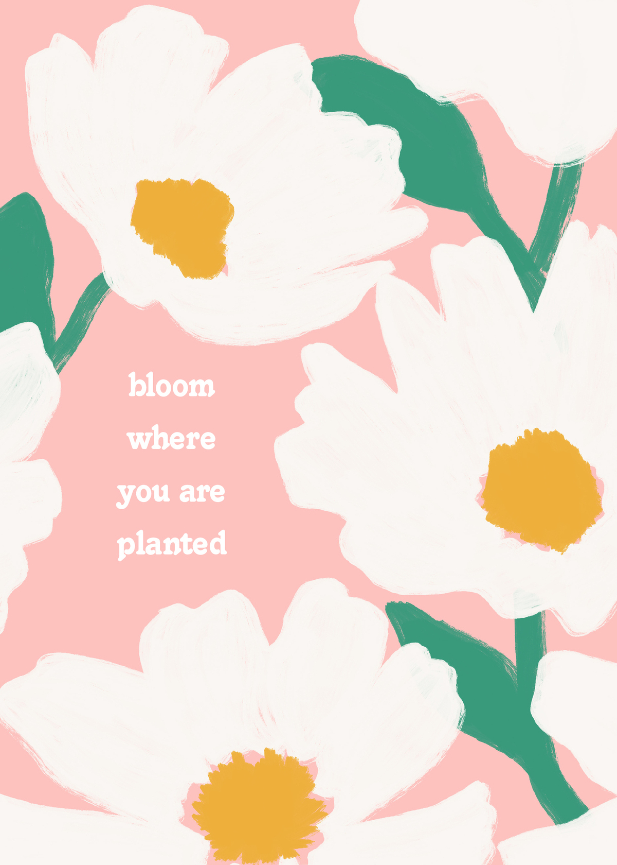 Bloom Where You Are Planted - Thinking of You Greeting Cards